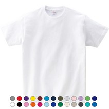 프린트스타 17수 무지 반팔 라운드 티셔츠 오버핏 루즈핏 (26컬러)