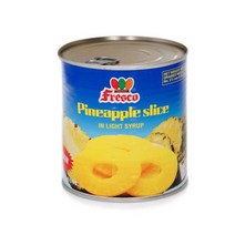 프레스코 파인애플슬라이스 통조림, 410g, 1개