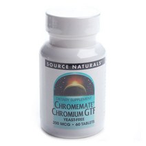 Source Naturals 크롬메이트 크롬 GTF 200 mcg 타블렛, 60개입, 1개