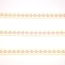 크래프트하우스 하트핑크 면 라벨 C-1, 1개