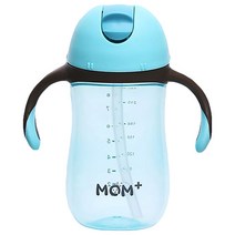 맘플러스 빨대컵 260ml, 블루, 1개