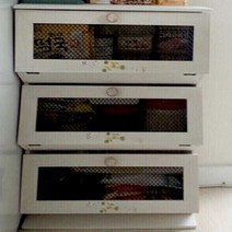 보네르퍼니처 심플 3단 야채장, 화이트
