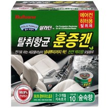 불스원 에어컨 히터 항균탈취 훈증캔, 에어컨 숲속향