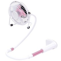 퀸센스 스마트폰 거치대형 선풍기 LEZ-U100, 핑크