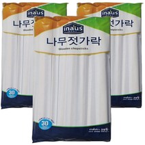 크린랲 나무젓가락, 30개입, 3개