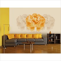 홈앤데코 목단꽃포인트벽지3폭짜리1세트완제품, 197h4019703