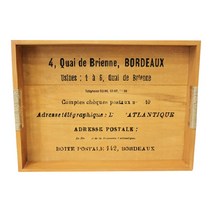 컨츄리아이템 올리브 우드 트레이 쟁반, 브라운