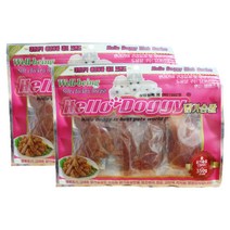헬로도기 애견간식 350g, DHA닭가슴살, 2개