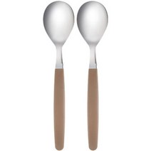 마호커트러리 틴트 아동용 숟가락, 카푸치노, 2개
