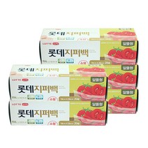 롯데이라이프 지퍼백 소 알뜰형, 20매입 x 5개