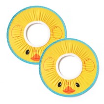 밀크봉봉 어린이 방수 세안타올 유아 턱받이 워시빕 1+1, 40*50, 옐로우+옐로우