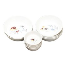 엘케이메이드 본차이나 아이스크림 케익 찬기세트 10p, 혼합 색상, 1세트