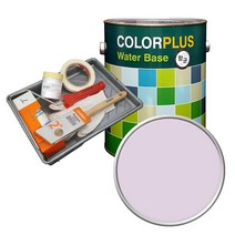 노루페인트 컬러플러스 페인트 4L   도구 세트, 라벤더스프레이