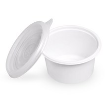 마켓맨 소스컵 70파이 대 + 뚜껑, 100개입, 1세트