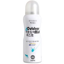 잡스 아웃도어 미스트, 1개, 100ml, 1개입