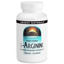 소스내츄럴스 L-아르기닌 1000mg 타블렛 무설탕 글루텐 프리, 50개입, 1개, 50정