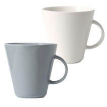 보울보울 어반데일리 머그 300 ml, 화이트, 그레이, 2개
