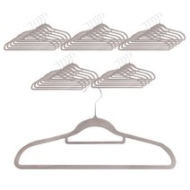 화이트래빗 벨벳 논슬립 여성용 옷걸이, 그레이, 30개입