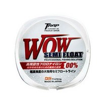 BSFishing 세미플로트 와우 낚싯줄, 무광 화이트