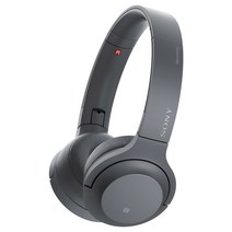 소니 hear on 2 Mini Wireless 블루투스헤드폰, 그레이시 블랙, WH-H800