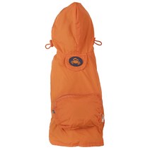 Fabdog 팩커블 강아지 레인코트, Orange