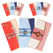 솜씨카드 전통축하봉투 3종 3세트, 혼합 색상