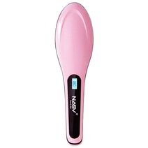 NASV 브러쉬타입 헤어 스타일러 고데기 BEAUTY STAR, 핑크