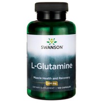 스완슨 L-글루타민 500mg 캡슐, 100개입, 1개, 100정