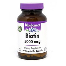 블루보넷 비오틴 5000mcg 베지터블 캡슐 글루텐 프리 비건 무설탕, 120개입, 1개