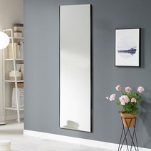 미소아이 더프레임벽걸이전신거울 300 x 1210, 블랙