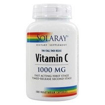 솔라레이 비타민 C 1000mg 베지테리안 캡슐, 100개입, 1개, 100정