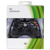 NICEESHOP X-BOX360 호환 벌크 PC용 게임패드 블랙, 360 Controller (Black), 1개