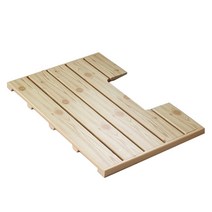 아이홈 다용도 논슬립 발판 욕실용 62 x 42 x 2.6 cm, 우드, 1개