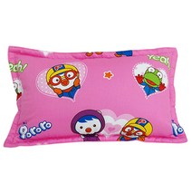 시은데코 뽀로로 하트 베개커버 25 × 45 cm, 핑크