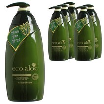 로제 에코퓨어 알로에 헤어 샴푸, 760ml, 6개