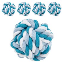 딩동펫 반려견 실타래 공 7 x 7 cm, 블루, 5개입