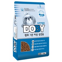 도비 어덜트 곡물 작은입자 반려견 사료, 5kg, 1개