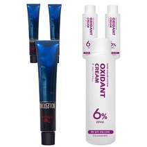 웰라 뉴콜레스톤 퍼펙트 퓨어컬러 염색제 80g + 산화제 100ml, 로즈 6/5, 3세트