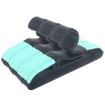 해피홈 유아용 논슬립 옷걸이, 블랙민트, 30개입