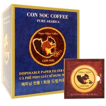 콘삭 페이퍼 필터 퓨어 아라비카 100% 커피, 7g, 10개입