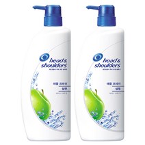 헤드앤숄더 애플 프레쉬 샴푸, 850ml, 2개