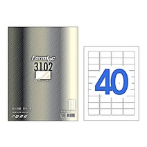 [한국폼텍] 레이져 광택 라벨LB3102_40칸, 40칸