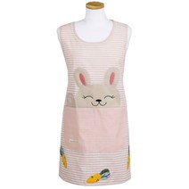 한스빌 래빗 앞치마, 핑크, 1개