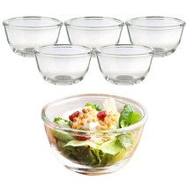 삼호유리 럭키글라스 유리 샐러드볼 소스볼 405ml LG-222005, 6개