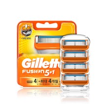 질레트 퓨전 매뉴얼 면도날, 4개입, 1개