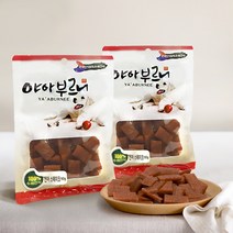 야아부르니 국내산 강아지 수제간식, 연어스테이크, 2개