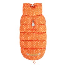 퍼피엔젤 럭셔리 마이크로화이버 강아지 패딩 조끼, 355 orange