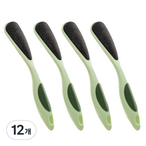 모모리빙 양면 풋 케어 발각질 제거기 그린, 1개입, 12개