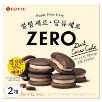 제로 카카오 케이크, 171g, 2개