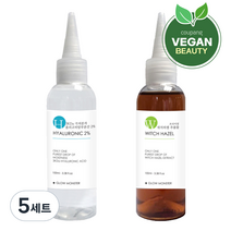 글로우몬스터 프리미엄 위치하젤 추출물 100ml + 3Kda 올리고 히알루론산 2% 원액 100ml, 5세트